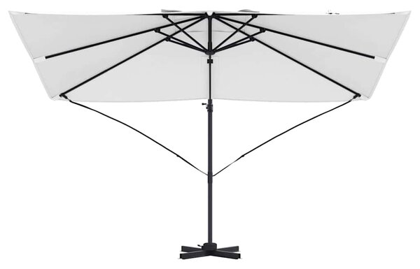 Suncobran Pijesak 351 x 250 x 260 cm Poliester i aluminij - Smeđa / 351 x 250 x 260 cm