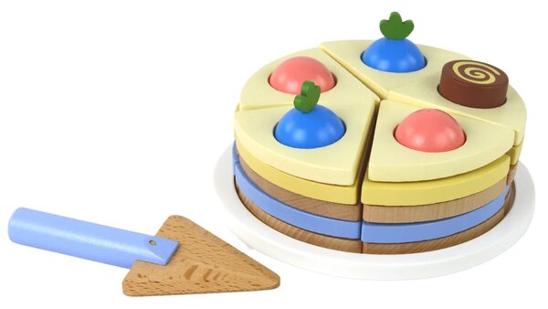 Drvena torta za rezanje od 8 komada, Ø 15 cm