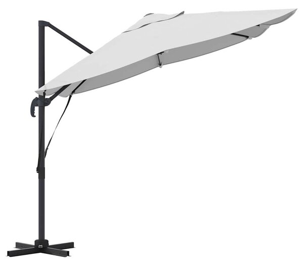 Suncobran Pijesak 351 x 250 x 260 cm Poliester i aluminij - Smeđa / 351 x 250 x 260 cm