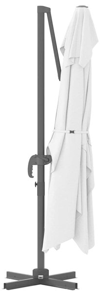 Suncobran Pijesak 351 x 250 x 260 cm Poliester i aluminij - Smeđa / 351 x 250 x 260 cm