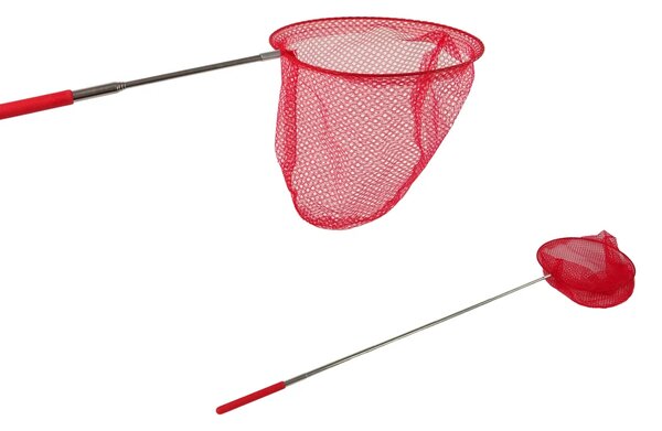 Mreža za leptire protiv insekata, sklopiva teleskopska, 85 cm, crvena
