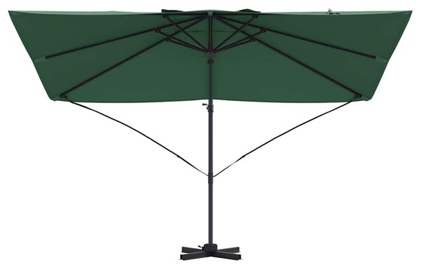 Suncobran Zelena 351 x 250 x 260 cm Poliester i aluminij - Zelena / 351 x 250 x 260 cm