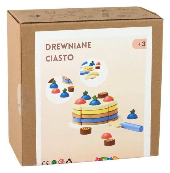 Drvena torta za rezanje od 8 komada, Ø 15 cm