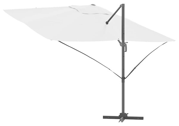 Suncobran Pijesak 351 x 250 x 260 cm Poliester i aluminij - Smeđa / 351 x 250 x 260 cm