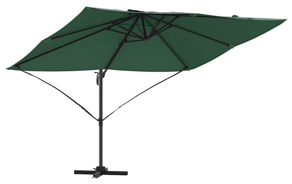 Suncobran Zelena 351 x 250 x 260 cm Poliester i aluminij - Zelena / 351 x 250 x 260 cm