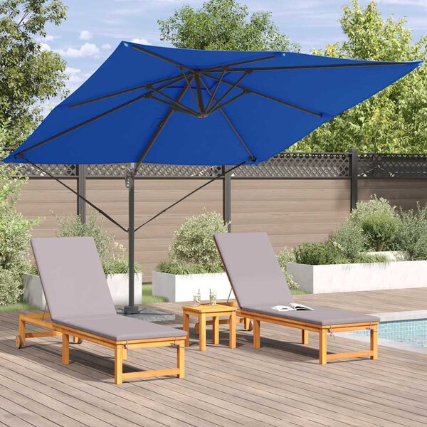 Roma Suncobran Plava 286 x 284 x 265 cm Aluminij i poliester - Plava / 286 x 284 x 265 cm