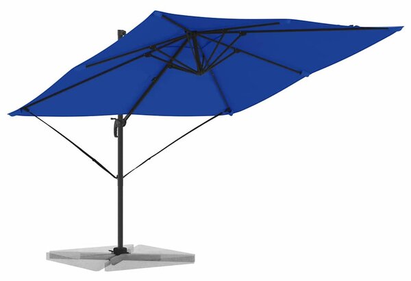 Roma Suncobran Plava 286 x 284 x 265 cm Aluminij i poliester - Plava / 286 x 284 x 265 cm