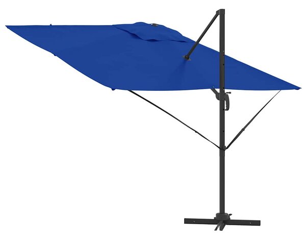 Roma Suncobran Plava 286 x 284 x 265 cm Aluminij i poliester - Plava / 286 x 284 x 265 cm