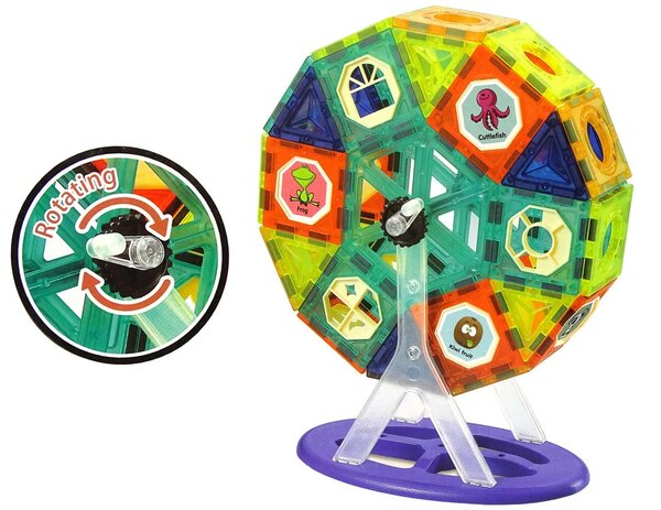 Magnetne kockice 3D, vrtuljak vražjeg mlina, 71 komad