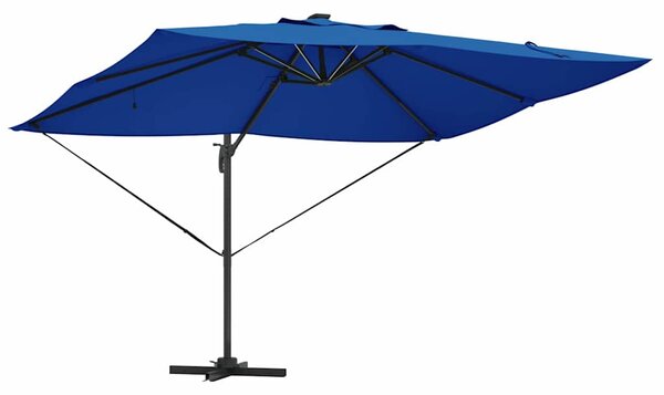Suncobran Azurnoplava 352 x 251 x 265 cm Poliester i aluminij - Plava / 352 x 251 x 265 cm