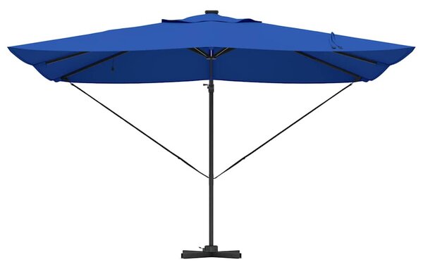 Suncobran Azurnoplava 352 x 251 x 265 cm Poliester i aluminij - Plava / 352 x 251 x 265 cm
