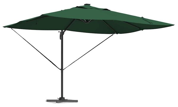 Suncobran Zelena 352 x 251 x 265 cm Poliester i aluminij - Zelena / 352 x 251 x 265 cm