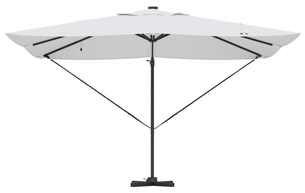 Suncobran Pijesak 352 x 251 x 265 cm Poliester i aluminij - Smeđa / 352 x 251 x 265 cm