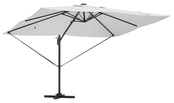 Suncobran Pijesak 352 x 251 x 265 cm Poliester i aluminij - Smeđa / 352 x 251 x 265 cm