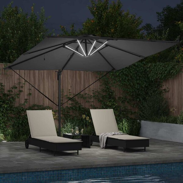Suncobran Antracit 286 x 284 x 270 cm Aluminij i poliester - Antracit / 286 x 284 x 270 cm