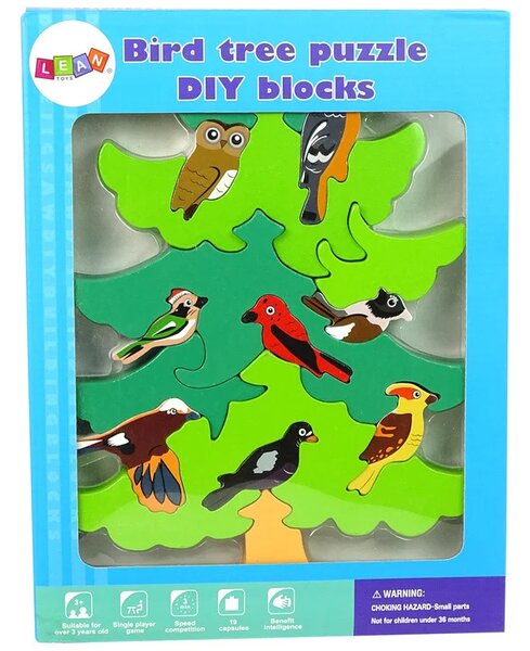 Drvene ptice na drveću DIY drvene slagalice