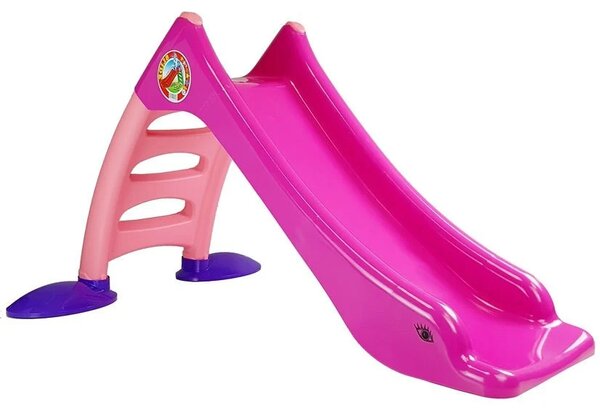 Vrtni tobogan s ljestvama 130 cm, model 424, ružičasti