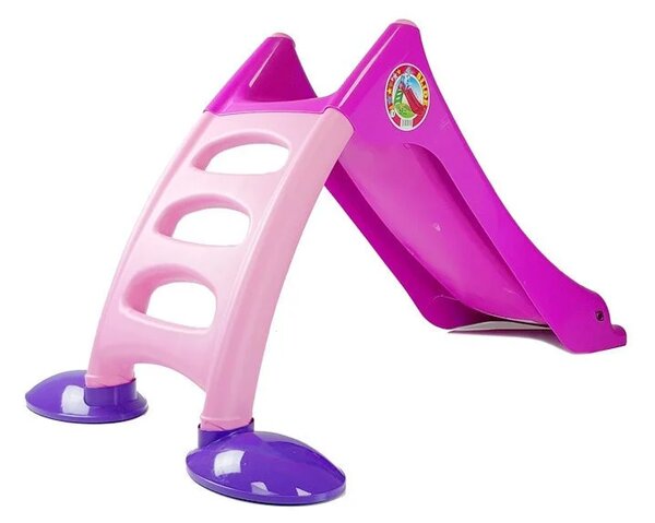 Vrtni tobogan s ljestvama 130 cm, model 424, ružičasti