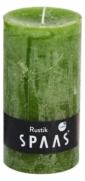 Stubasta svijeća SPAAS RUSTIK 13 cm zelena