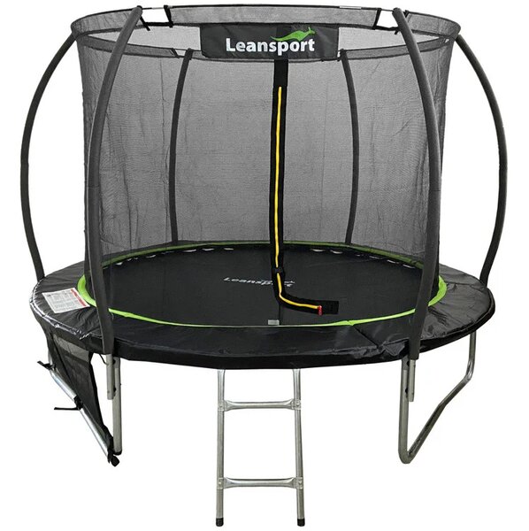 Vrtni trampolin LEAN Sport Max Ø 305 cm (10 stopa), crno-zeleni