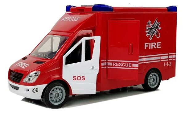 Vatrogasno vozilo s pogonom na trenje i otvaranje vrata