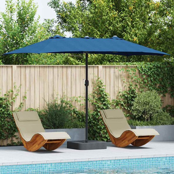 Vrtni suncobran Azurnoplava 385 x 209 x 244 cm - Plava / 385 x 209 x 244 cm