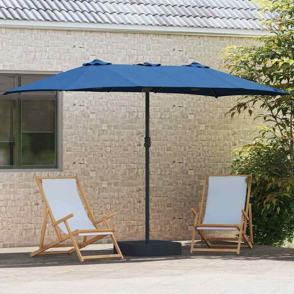 Vrtni suncobran Azurnoplava 385 x 209 x 244 cm - Plava / 385 x 209 x 244 cm