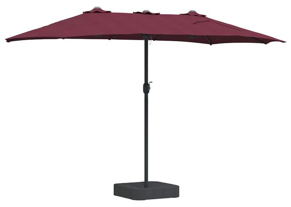 Vrtni suncobran Bordeaux Crvena 385 x 209 x 244 cm - Crvena / 385 x 209 x 244 cm
