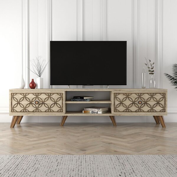 Woody Fashion TV stalak CLASS, boja Travertine