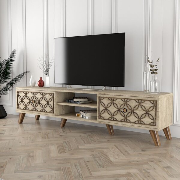 Woody Fashion TV stalak CLASS, boja Travertine