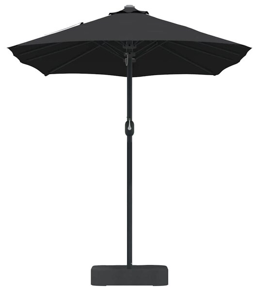 Vrtni suncobran Crna 385 x 209 x 244 cm Poliester i čelik - Crna / 385 x 209 x 244 cm