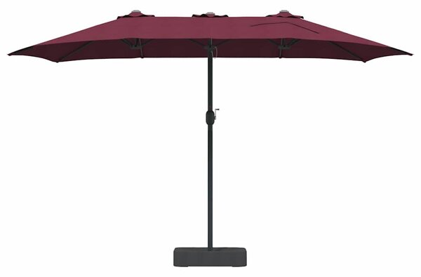 Vrtni suncobran Bordeaux Crvena 385 x 209 x 244 cm - Crvena / 385 x 209 x 244 cm
