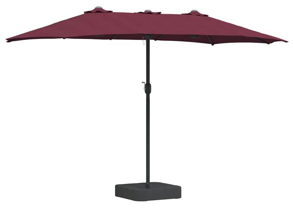Vrtni suncobran Bordeaux Crvena 385 x 209 x 244 cm - Crvena / 385 x 209 x 244 cm