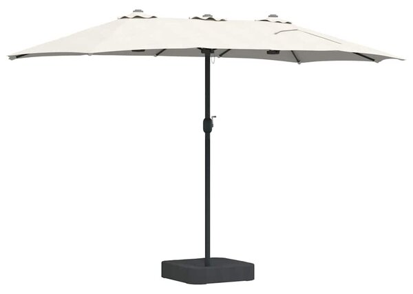 Vrtni suncobran Pijesak 385 x 209 x 244 cm Poliester i čelik - Smeđa / 385 x 209 x 244 cm