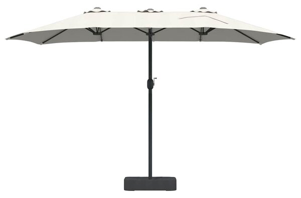Vrtni suncobran Pijesak 385 x 209 x 244 cm Poliester i čelik - Smeđa / 385 x 209 x 244 cm