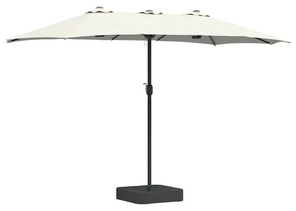 Vrtni suncobran Pijesak 385 x 209 x 244 cm Poliester i čelik - Smeđa / 385 x 209 x 244 cm