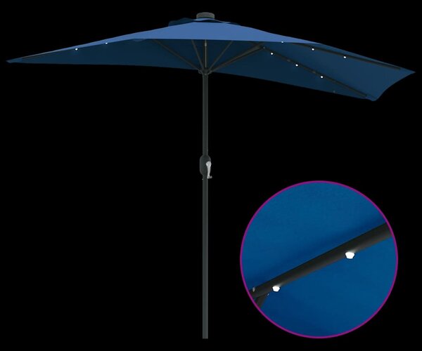 Vrtni suncobran Azurnoplava 294 x 150 x 224 cm - Plava / 294 x 150 x 224 cm
