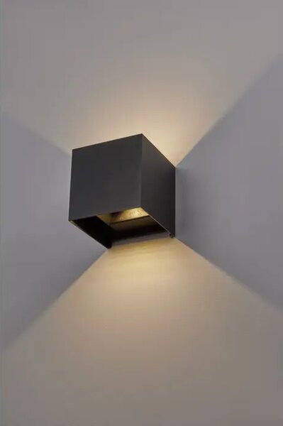 EPIC VANJSKA ZIDNA SVJETILJKA LED 2x10W/3000K/1950lm/IP54/CRNA NL9136174