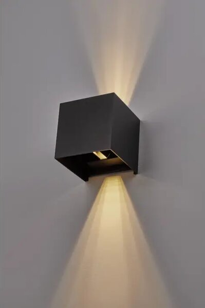 EPIC VANJSKA ZIDNA SVJETILJKA LED 2x10W/3000K/1950lm/IP54/CRNA NL9136174
