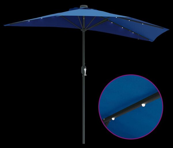 Vrtni suncobran Azurnoplava 294 x 150 x 223 cm - Plava / 294 x 150 x 223 cm