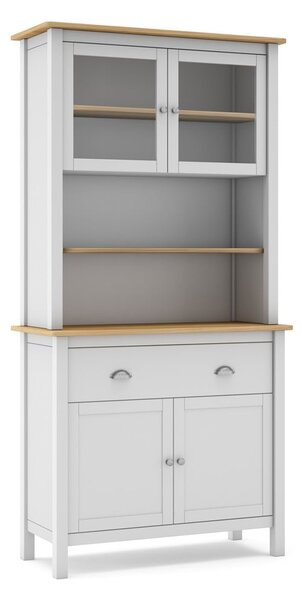 Bijela vitrina od masivnog bora 90x180,5 cm Misti – Marckeric