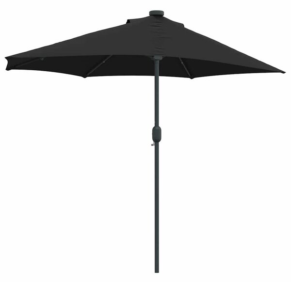 Vrtni suncobran Crna 294 x 150 x 223 cm Poliester i čelik - Crna / 294 x 150 x 223 cm