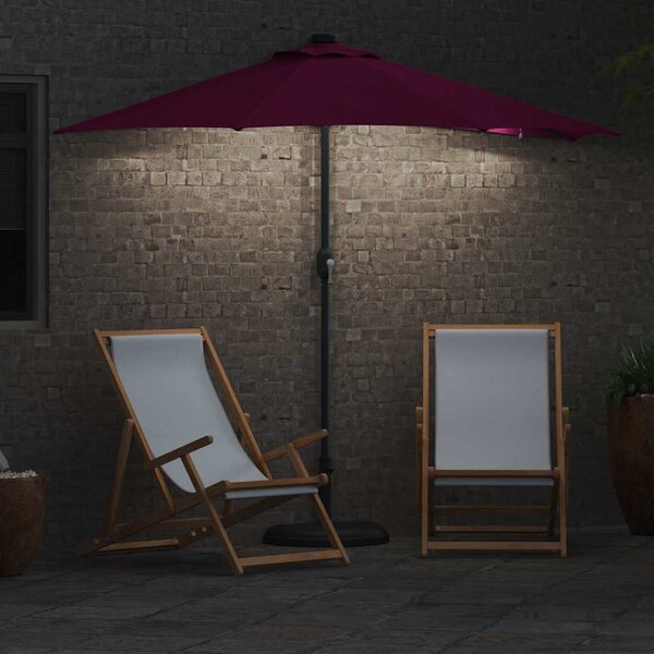 Vrtni suncobran Bordeaux Crvena 294 x 150 x 223 cm - Crvena / 294 x 150 x 223 cm
