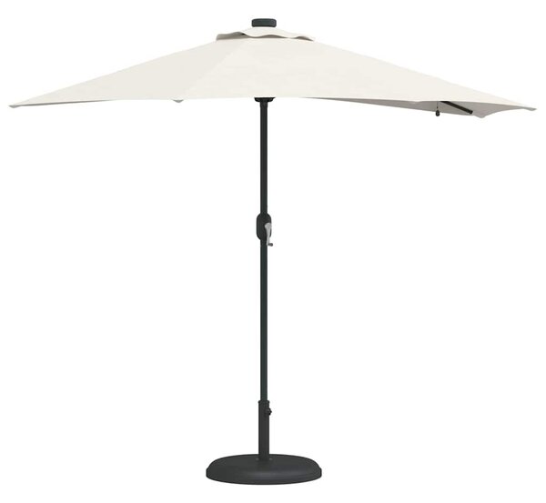 Vrtni suncobran Pijesak 294 x 150 x 223 cm Poliester i čelik - Smeđa / 294 x 150 x 223 cm