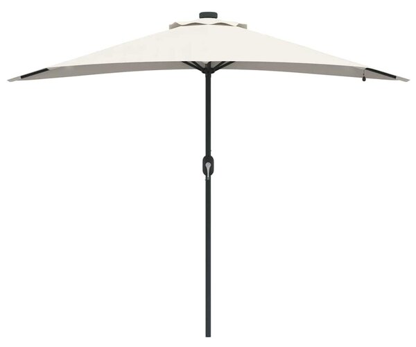 Vrtni suncobran Pijesak 294 x 150 x 223 cm Poliester i čelik - Smeđa / 294 x 150 x 223 cm