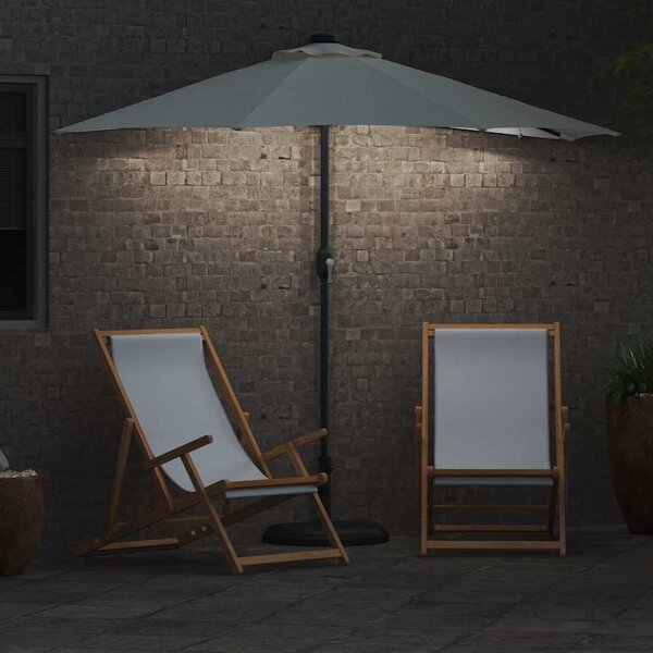 Vrtni suncobran Pijesak 294 x 150 x 223 cm Poliester i čelik - Smeđa / 294 x 150 x 223 cm