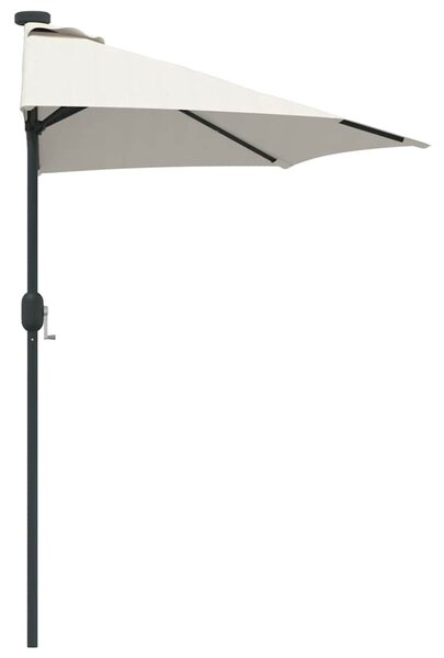 Vrtni suncobran Pijesak 294 x 150 x 223 cm Poliester i čelik - Smeđa / 294 x 150 x 223 cm