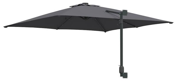 Vrtni suncobran S LED lampica Antracit 248,5 x 247,5 x 160 cm - Antracit / 248,5 x 247,5 x 160 cm