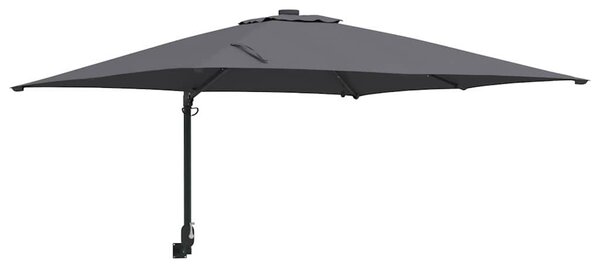 Vrtni suncobran S LED lampica Antracit 248,5 x 247,5 x 160 cm - Antracit / 248,5 x 247,5 x 160 cm