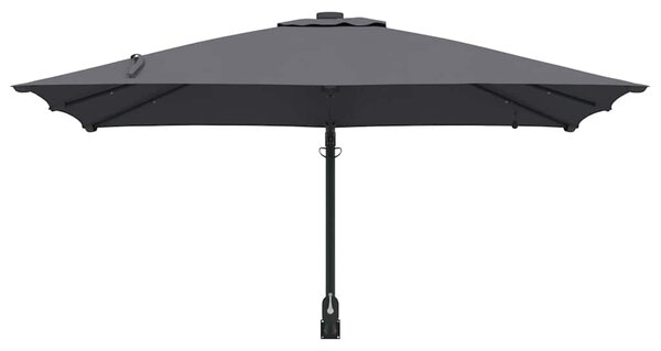 Vrtni suncobran S LED lampica Antracit 248,5 x 247,5 x 160 cm - Antracit / 248,5 x 247,5 x 160 cm